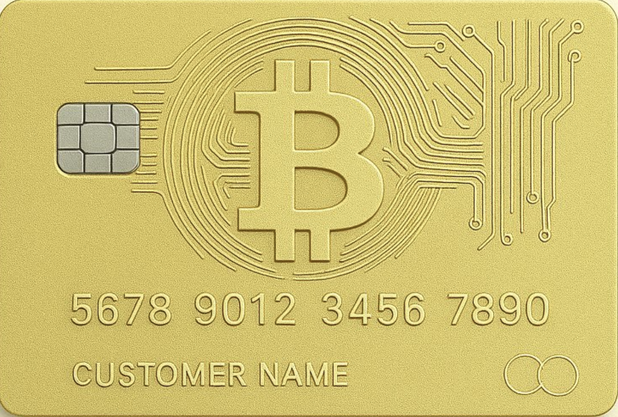 Gold Bitcoin Card